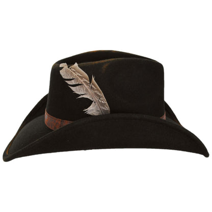 Scala | Kamela Wool Felt Western Hat | 123444 | profile | CHOCOLATE