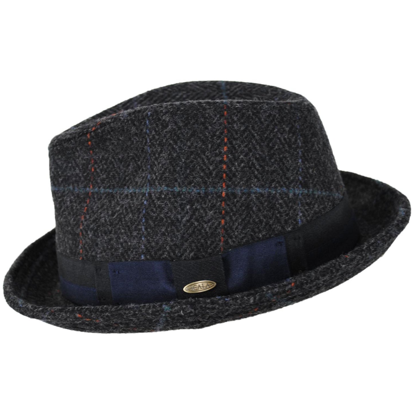 Scala | Aden Wool Blend Fedora Hat | 140248 | profile | GREY