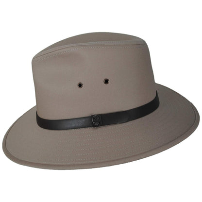 Jaxon Hats | Cotton Safari Fedora Hat | 147250 | profile | BRITISH TAN