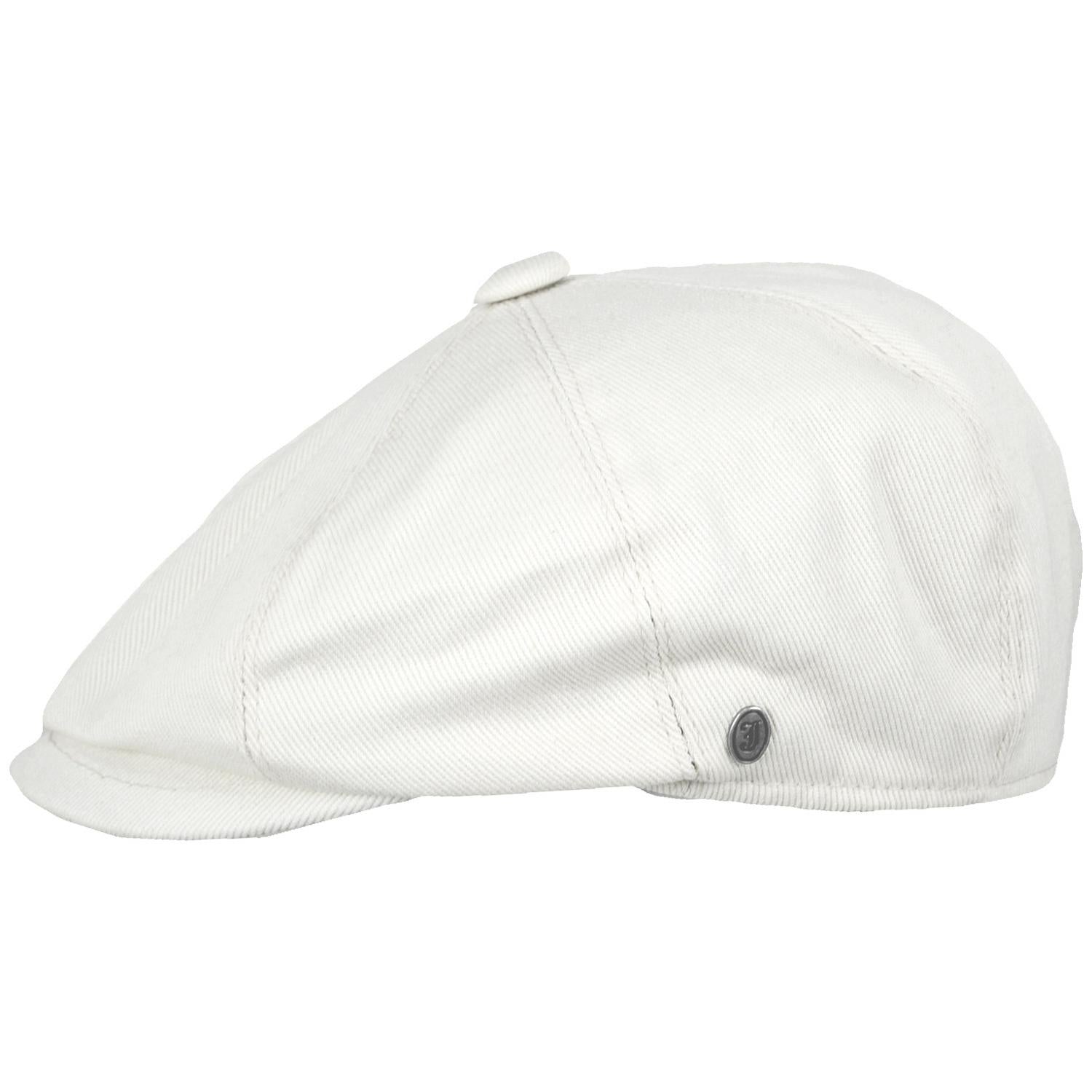 Jaxon Hats | Cotton Newsboy Cap | 167770 | profile | WHITE
