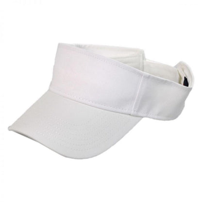 Otto | Cotton Twill Sport Visor | 195850 | lead | WHITE