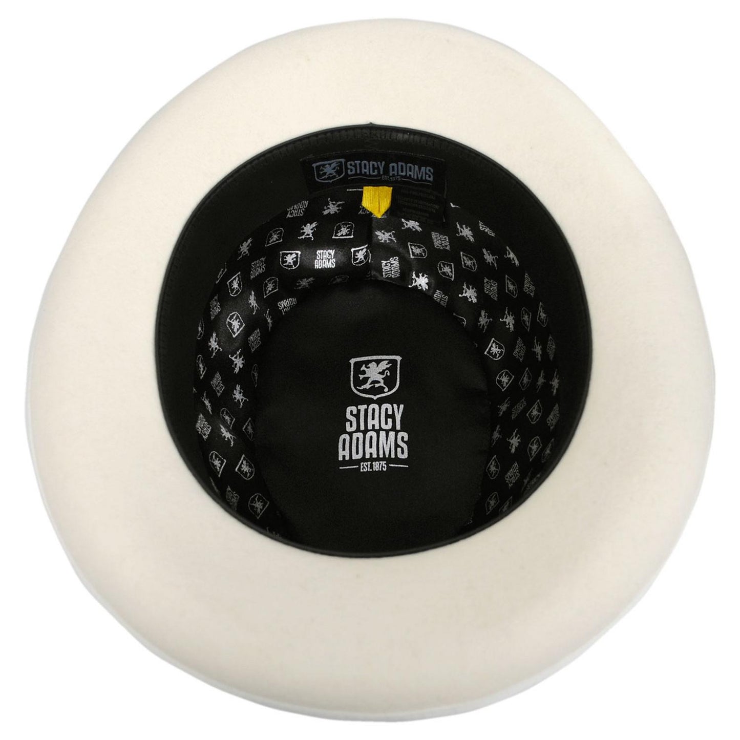 Stacy Adams | Wool Felt Homburg Hat | 130463 | under | IVORY