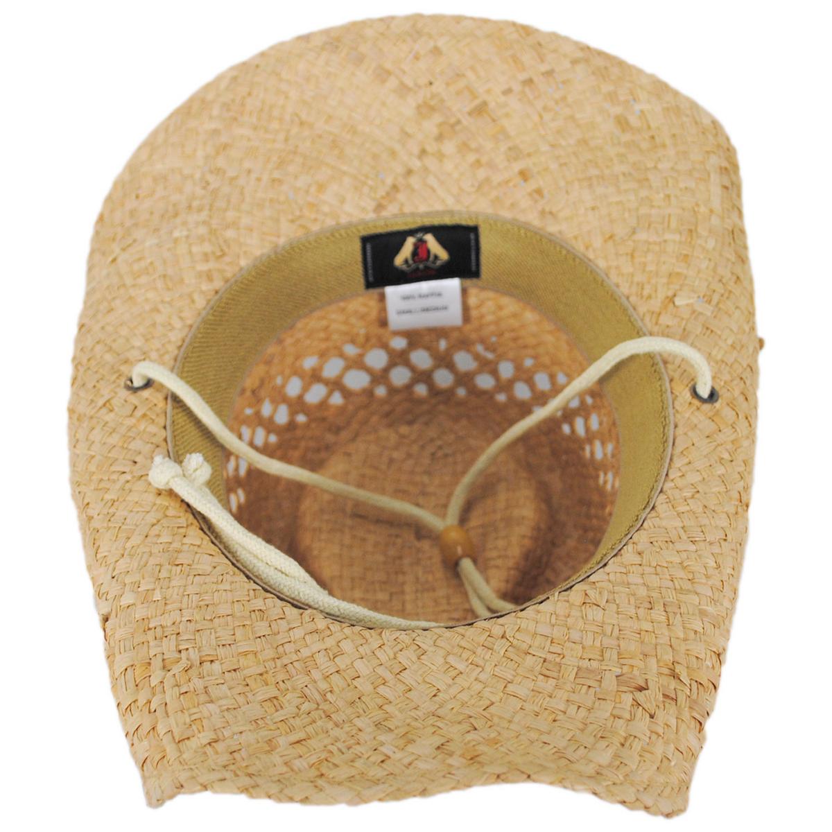 Jaxon Hats | Maggie May Raffia Straw Western Hat | 126502 | under | NATURAL