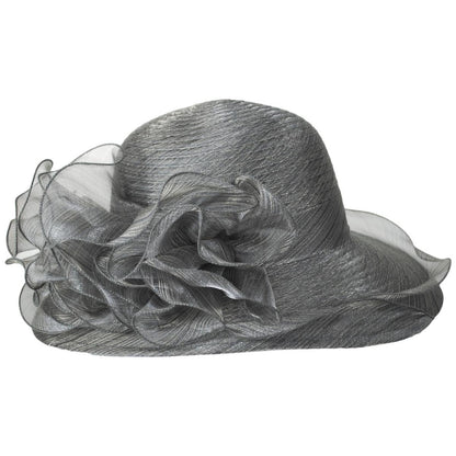 San Diego Hat Company | Organza Mesh Lampshade Dress Hat | 121050 | profile | GREY