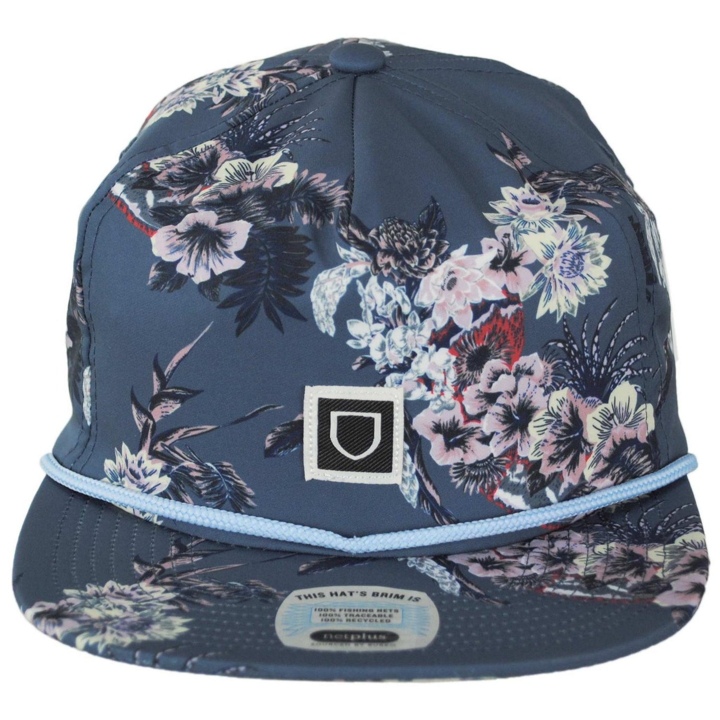 BRIXTON HATS | Beta Water MP Snapback Baseball Cap | 201898 | front | MIDNIGHT BLUE