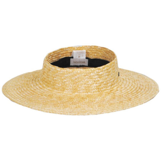 BRIXTON HATS | Joanna Wheat Straw Visor - Honey | 198406HNY | front | HONEY