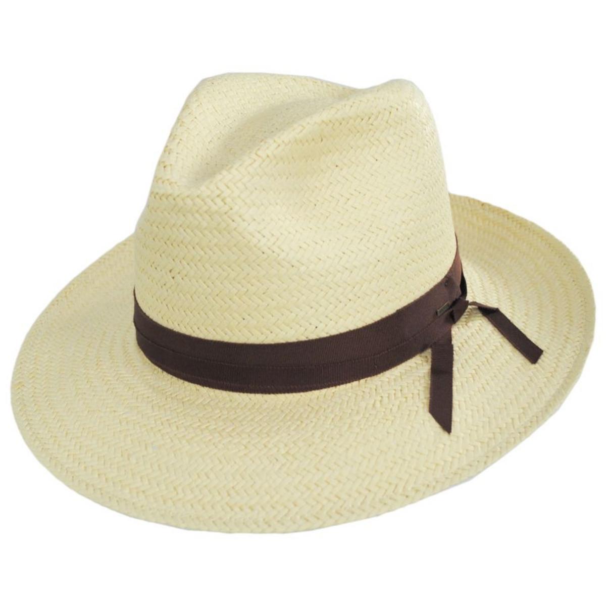 Bailey 1922 | Winstone Raindura Straw Fedora Hat | 127743 | lead | NATURAL