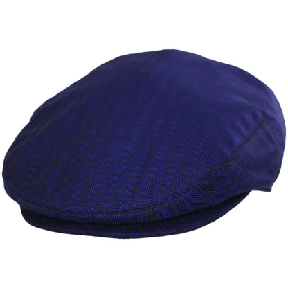Baskerville Hat Company | Wholesale Llanddew Cotton Herringbone Ivy Cap B2B Pre-Pack | B2B167680 | lead | NAVY BLUE