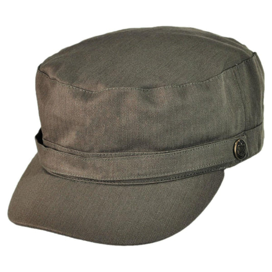 Jaxon Hats | Wholesale Herringbone Cotton Cadet Cap B2B Pre-Pack | B2B222300 | lead | OLIVE