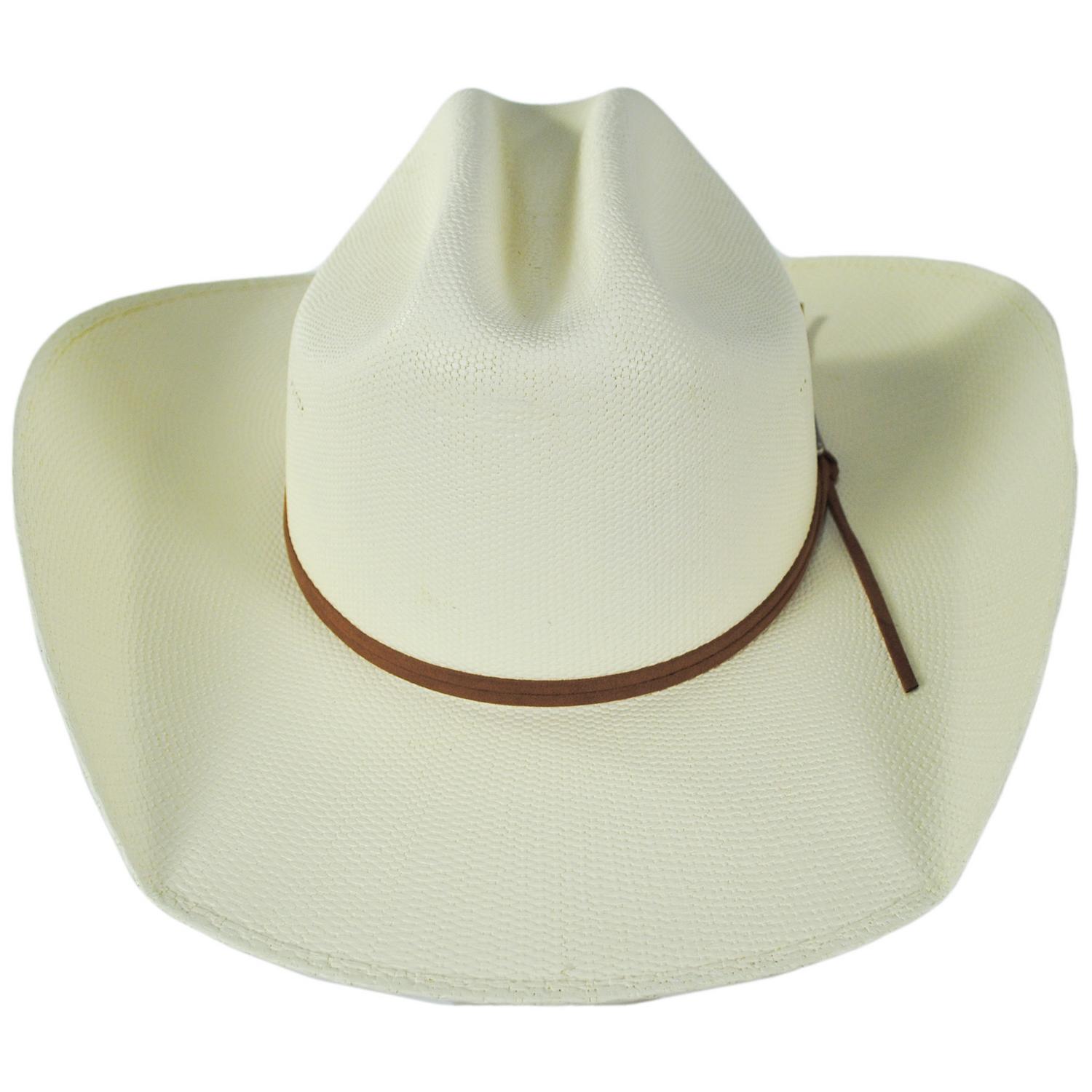 BRIXTON HATS | Laredo Bangora Straw Cowboy Hat | 128371 | front | BONE