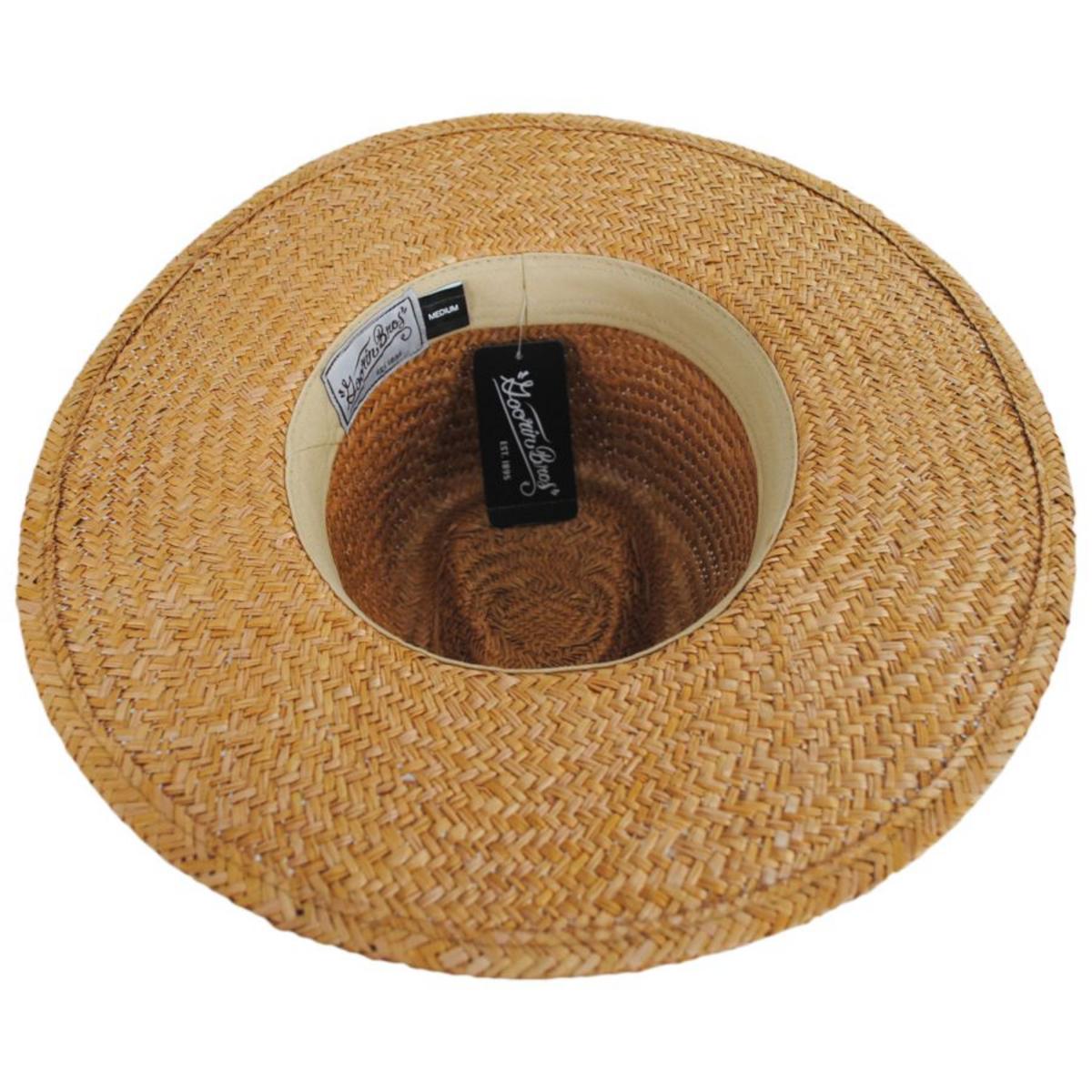 Boa Vida Palm Straw Fedora Hat