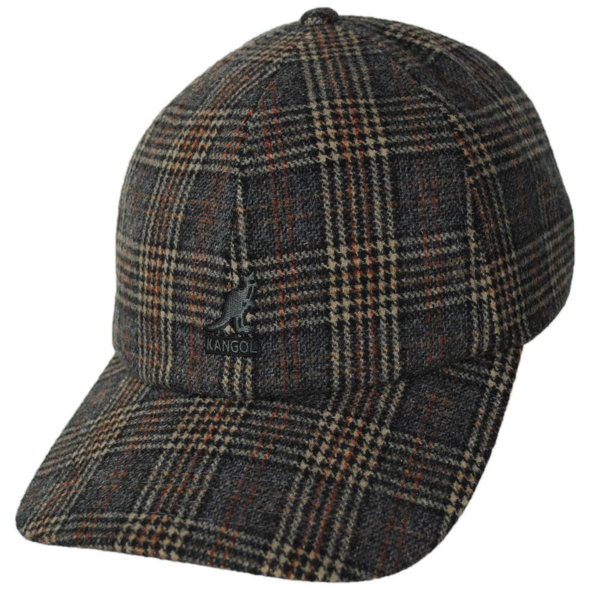 Kangol | Plaid Earflaps Strapback Baseball Cap | 201196 | lead | GREY MULTI