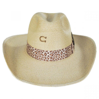 Charlie 1 Horse | Wild Thing Palm Straw Western Hat | 101667 | front | BURNED