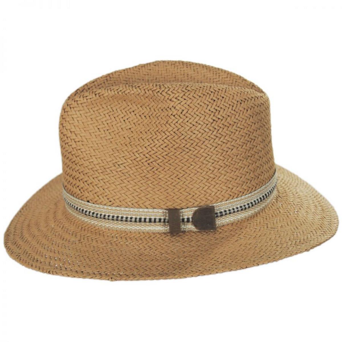 Bailey 1922 | Kilgore Raindura Toyo Straw Fedora Hat | 127720 | profile | OXFORD TAN