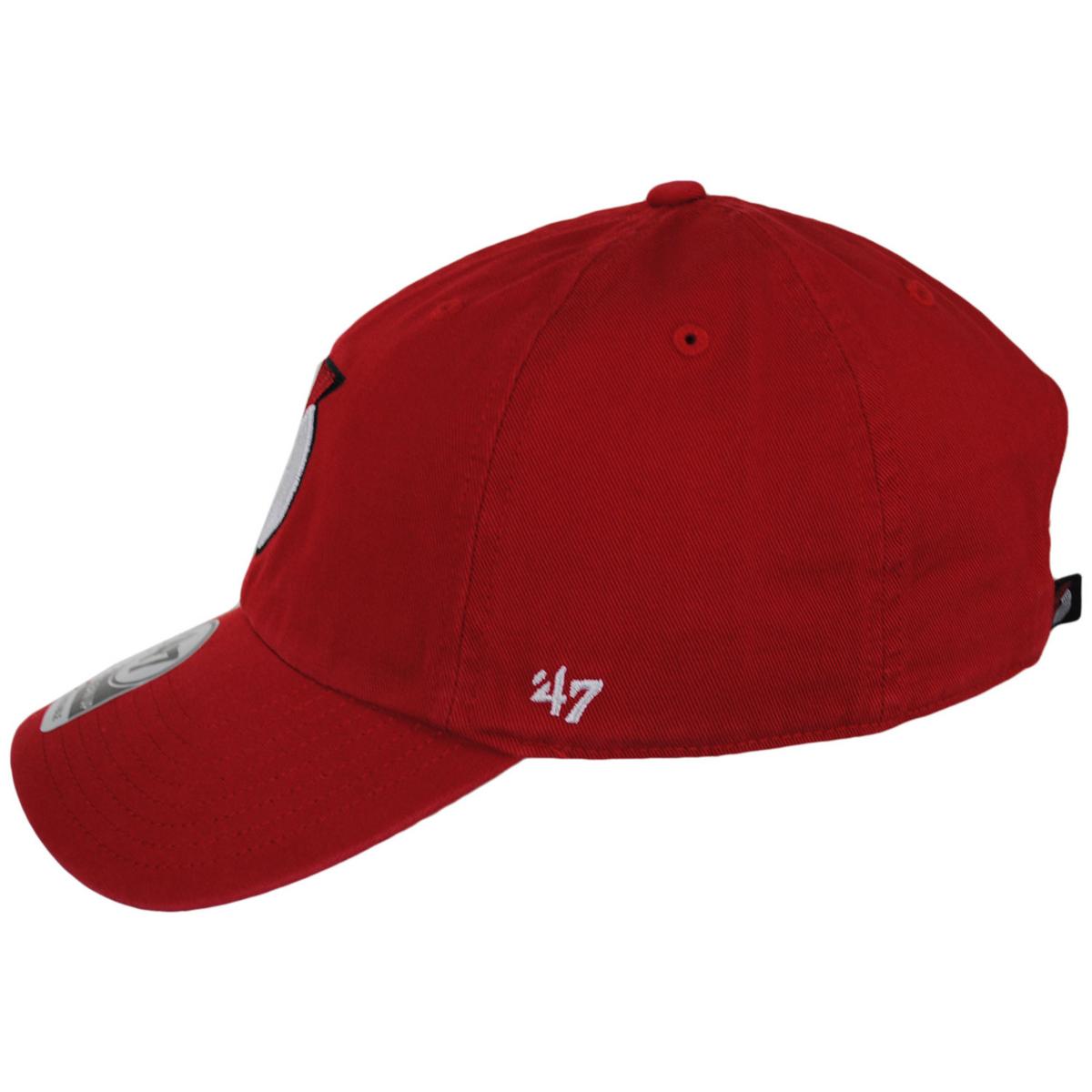 47 Brand | Portland Trail Blazers NBA Clean Up Strapback Baseball Cap Dad Hat | 204090 | profile | RED