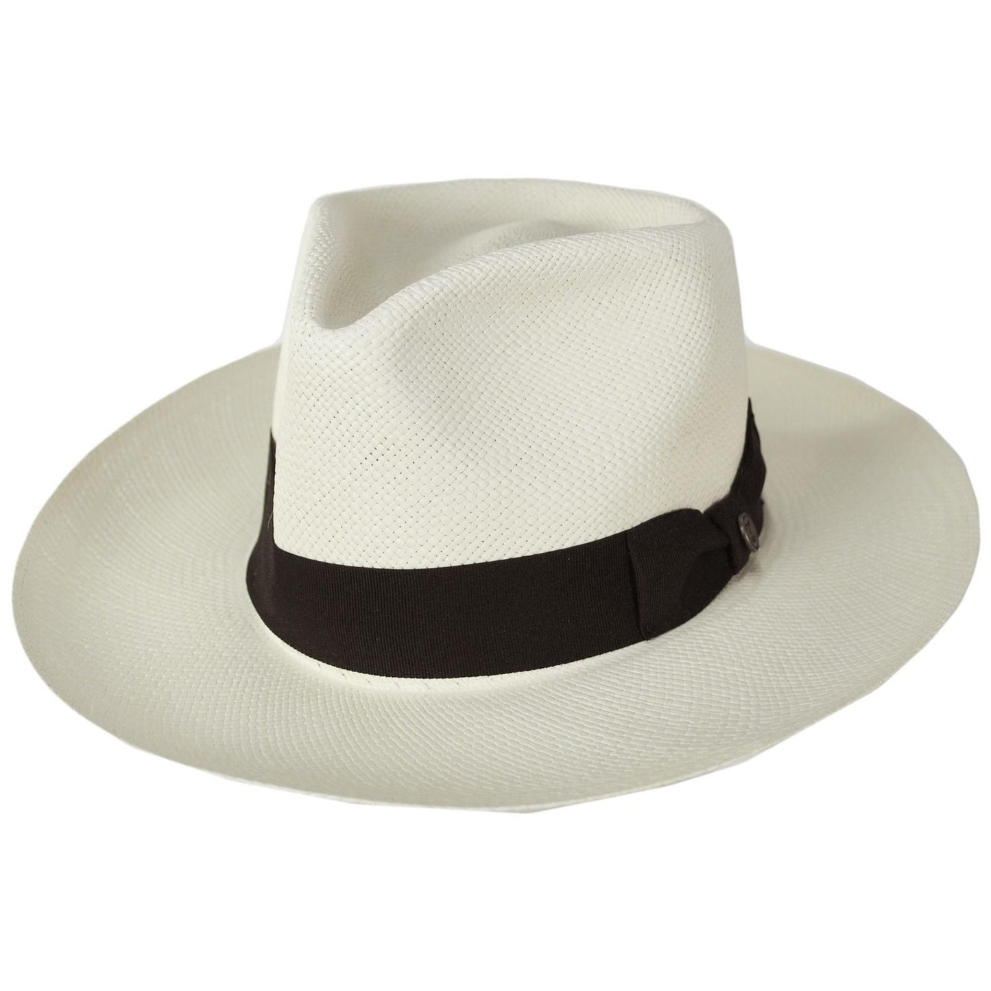 Jaxon Hats | Slicker Grade 8 Panama Straw Fedora Hat | 127151 | lead | BLEACH