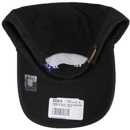 47 Brand | Indianapolis Colts NFL Clean Up Strapback Baseball Cap Dad Hat | 203840 | under | BLACK