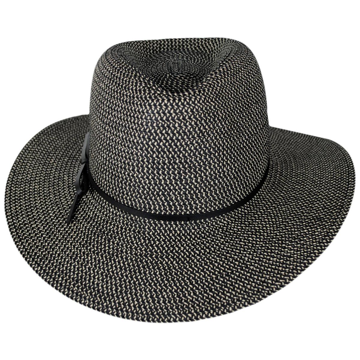 Physician Endorsed | Esme Toyo Braid Fedora Hat | 102698 | front | BLACK TWEED