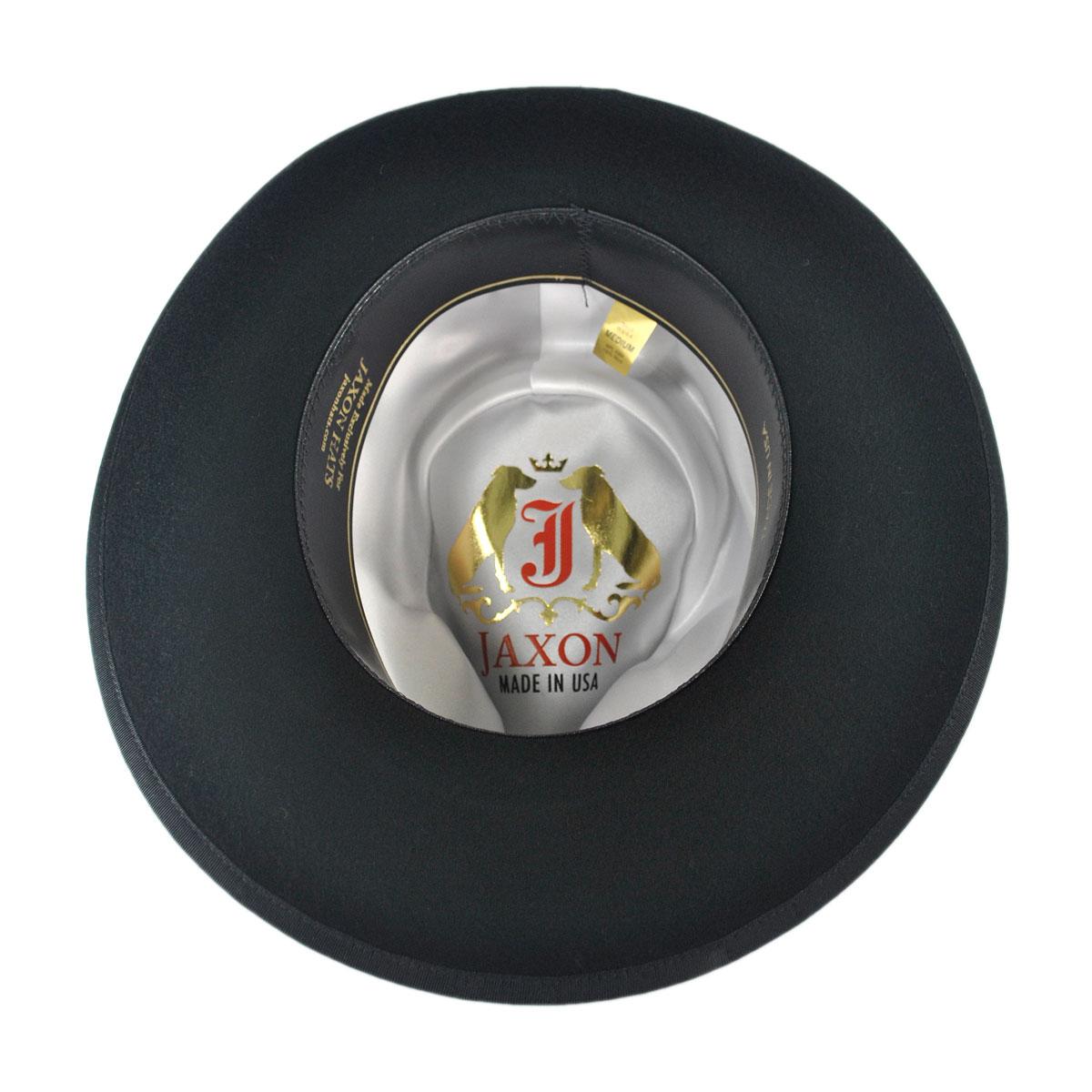 Jaxon Hats | Wholesale Made in the USA - Classics Zoot Wool Felt Fedora Hat B2B Pre-Pack | B2B131300 | under | BLACK