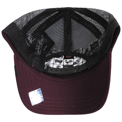 Goorin Bros | Queen Bee Mesh Trucker Snapback Baseball Cap | 200390 | under | WINE