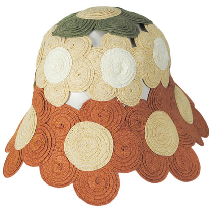 San Diego Hat Company | Carmen Toyo Straw Flower Bucket Hat | 103693 | lead | MULTI