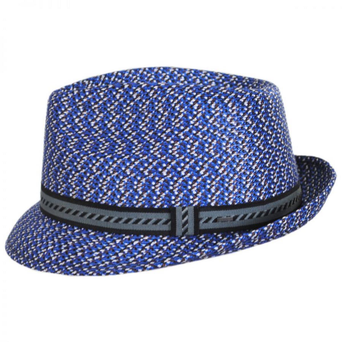 Bailey 1922 | Mannes Poly Braid Fedora Hat - Fashion Colors | 127844A | profile | SKYDIVER