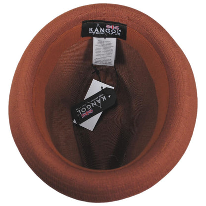 Kangol | Tropic Playa Stingy Brim Fedora Hat - Mahogany | 140518SS24 | under | MAHOGANY