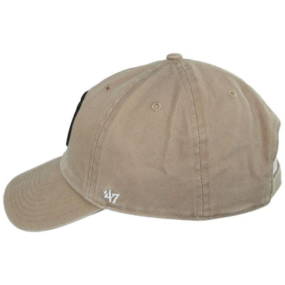 47 Brand | San Diego Padres MLB Clean Up Strapback Baseball Cap Dad Hat | 203003 | profile | KHAKI