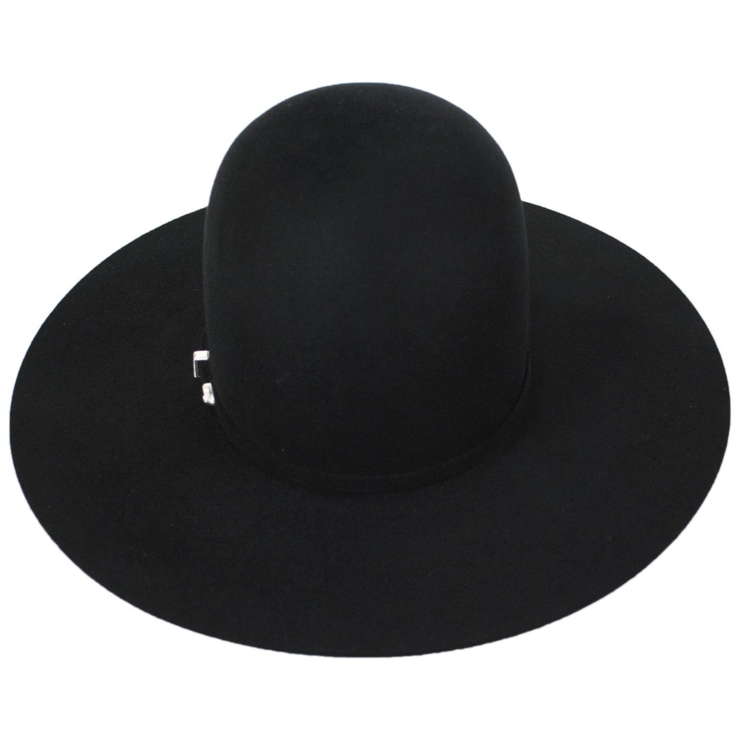 Bailey Western | Lightning Open Wool and Angora Felt Cowboy Hat | 130021 | top | BLACK