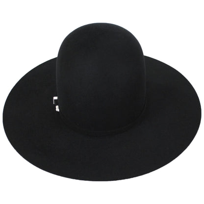 Bailey Western | Lightning Open Wool and Angora Felt Cowboy Hat | 130021 | top | BLACK