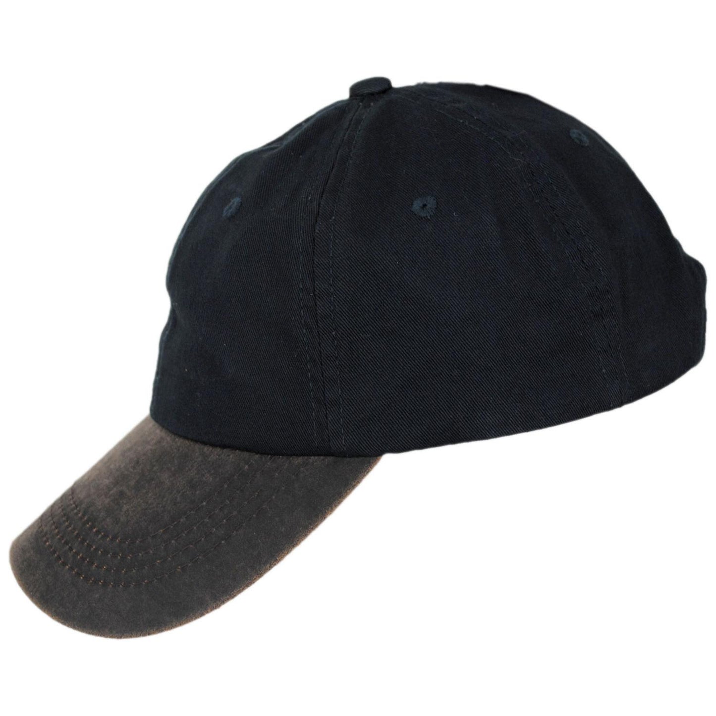 Dorfman Pacific | Weathered Cotton Bill Baseball Cap | 200191 | profile | NAVY