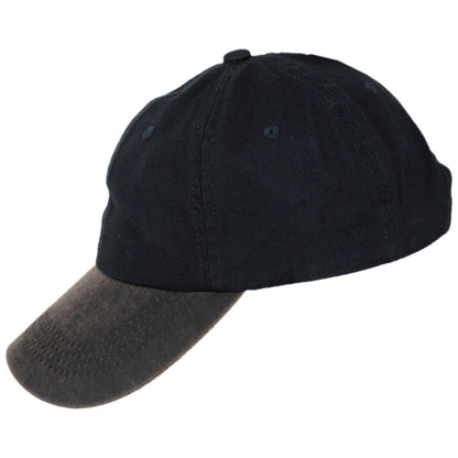 Dorfman Pacific | Weathered Cotton Bill Baseball Cap | 200191 | profile | NAVY