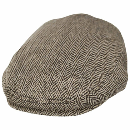 Jaxon Hats | Baby Herringbone Wool Blend Ivy Cap | 512111 | lead | BROWN