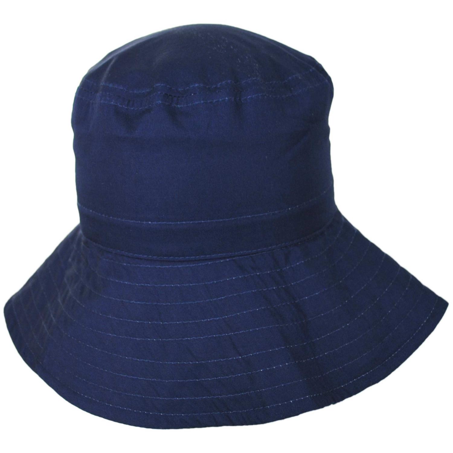 Physician Endorsed | Gingham Cotton Reversible Bucket Hat | 102648 | profile | NAVY