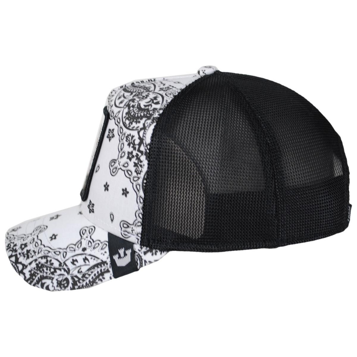 Goorin Bros | Problem Bandana Mesh Trucker Snapback Baseball Cap | 200656 | profile | WHITE