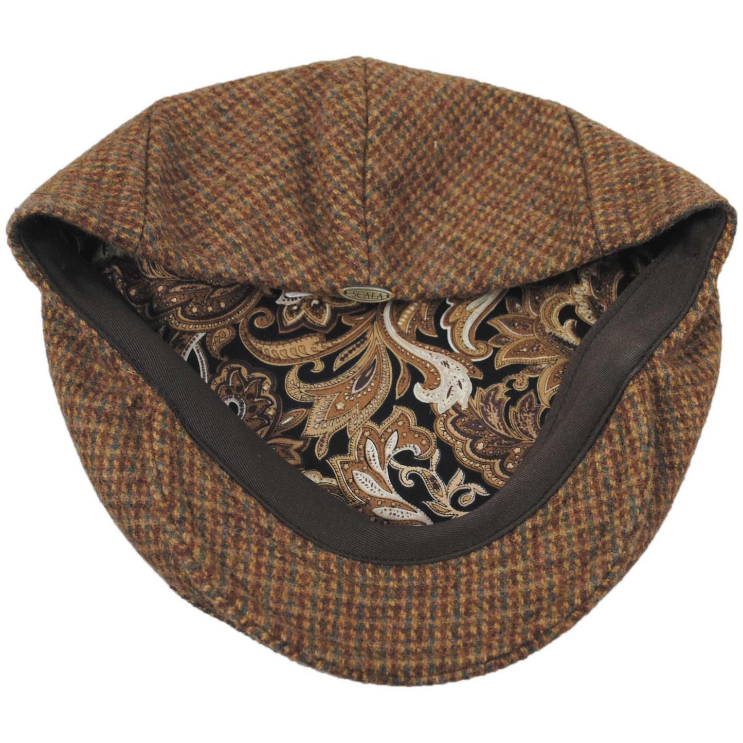 Scala | Tramel Wool Blend Ivy Cap | 160163 | under | AMBER