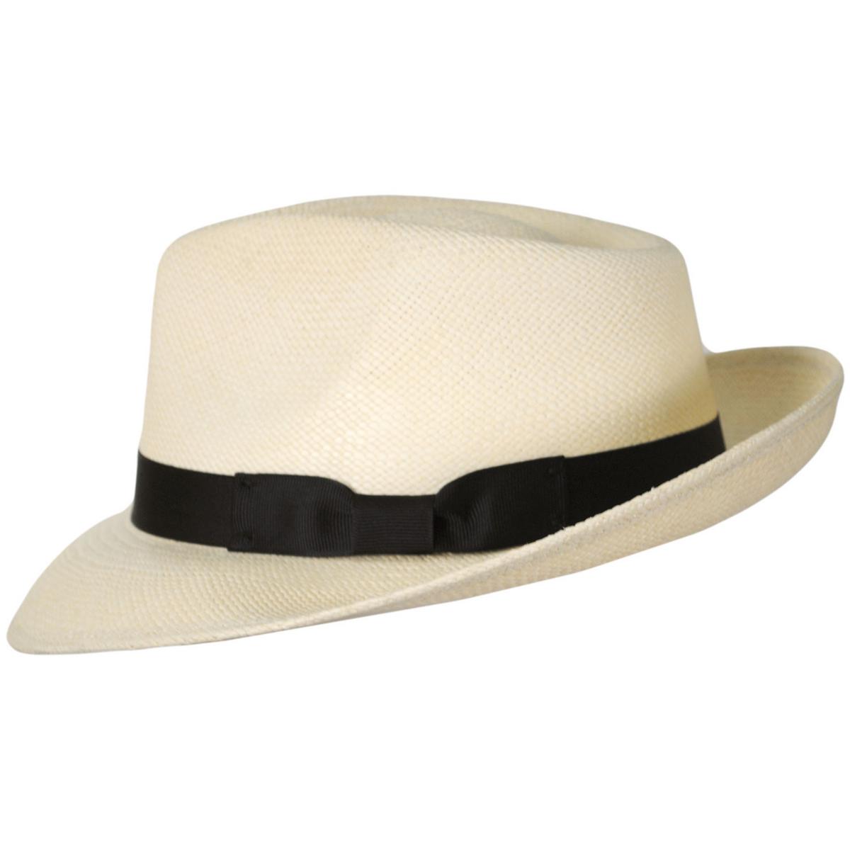 Stetson | Retro Panama Straw Fedora Hat | 126924 | profile | NATURAL
