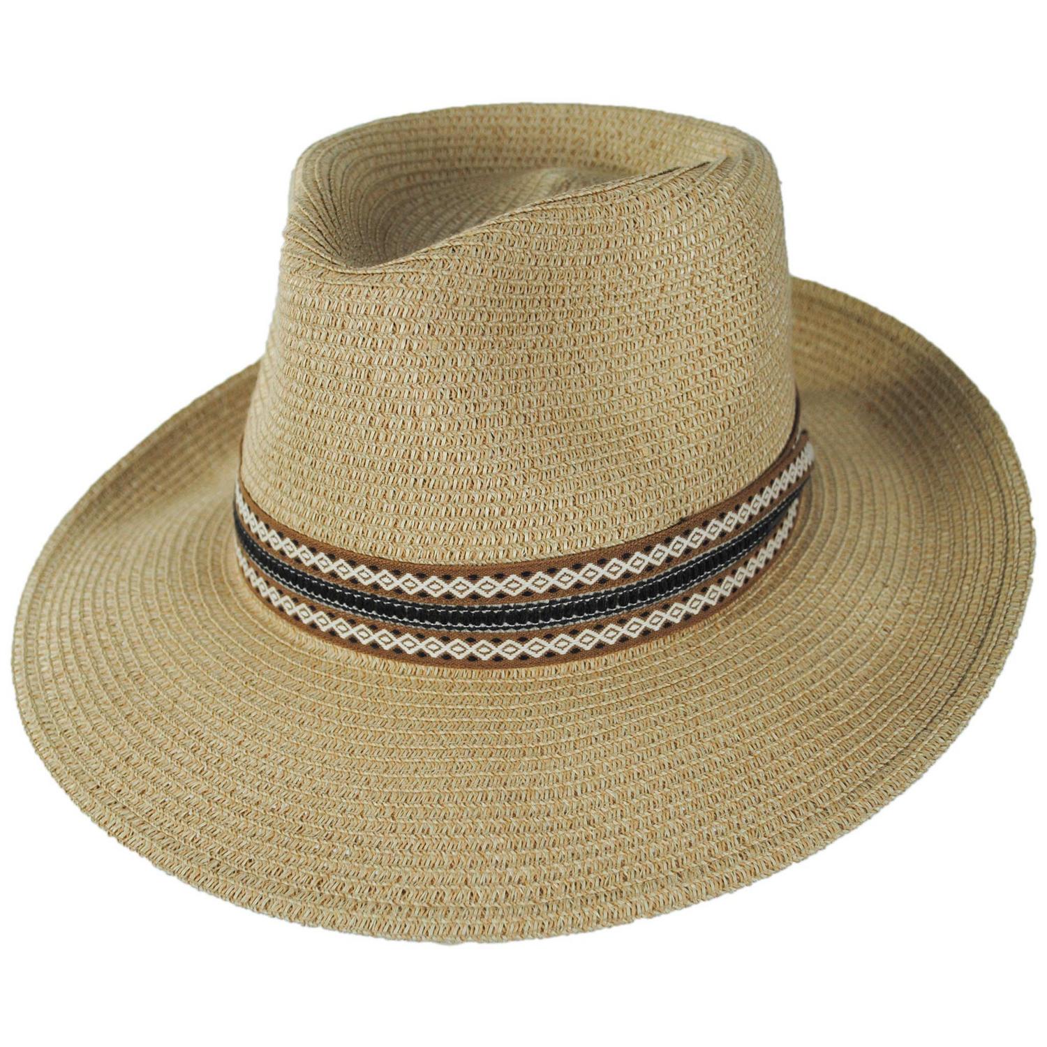 Bailey 1922 | Deven Braided Toyo Straw Fedora Hat | 127941 | lead | TAN