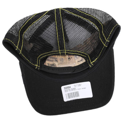 Goorin Bros | Queen Bee Mesh Trucker Snapback Baseball Cap | 200390 | under | BLACK