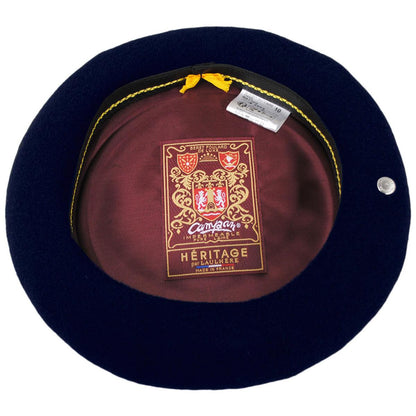 Heritage par Laulhere | Campan Wool Basque Beret  | 151053 | under | MARINE