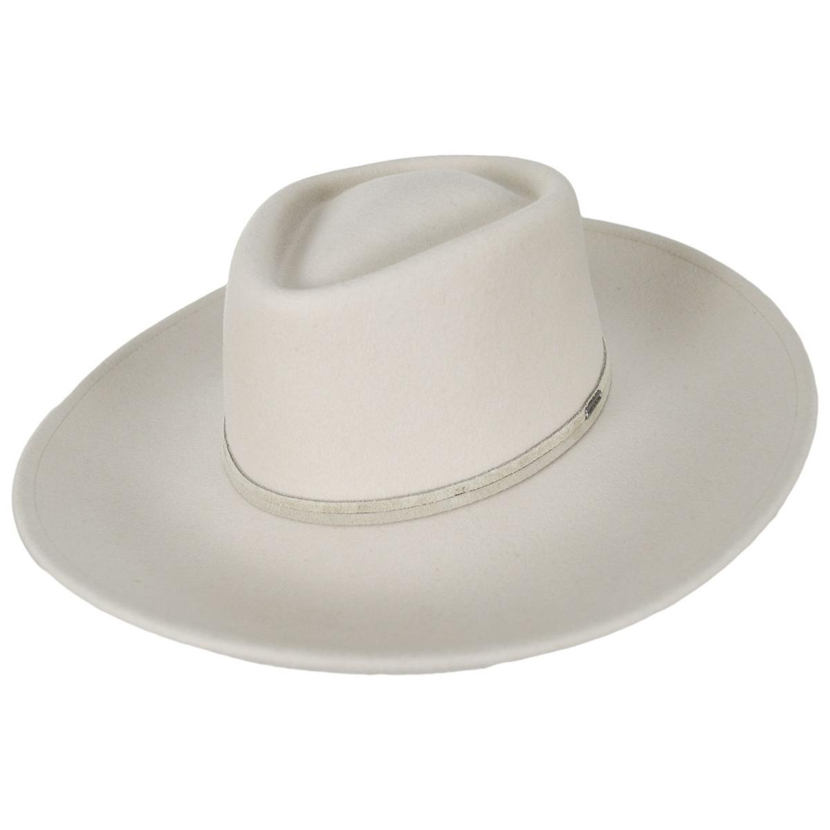 BRIXTON HATS | Brenton Convertabrim Wool Felt Fedora Hat | 135663 | lead | DOVE