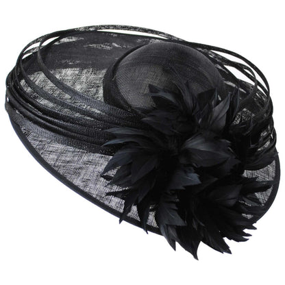 Lily & Taylor | Saturnalia Sinamay Straw Fascinator Hat | 124274 | lead | BLACK