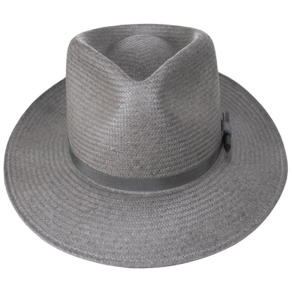 Bailey 1922 | Brice Shantung LiteStraw Fedora Hat | 127924 | front | CHARCOAL