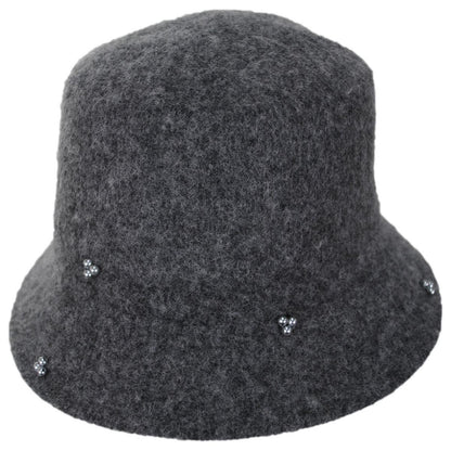 San Diego Hat Company | Glam Wool Knit Bucket Hat | 108654 | lead | CHARCOAL
