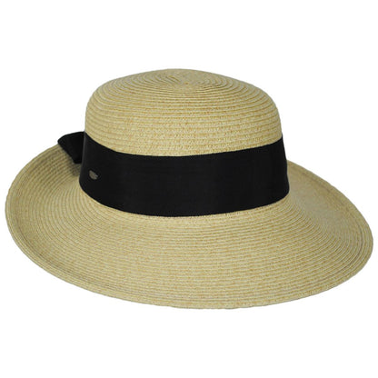 Scala | Assymetrical Toyo Braid Facesaver Cap | 101551 | lead | NATURAL