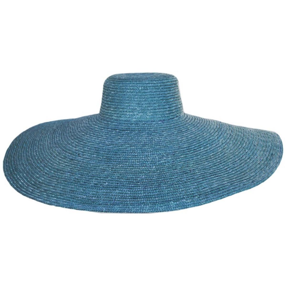 San Diego Hat Company | Milan Wheat Straw Boater Hat | 103641 | profile | TEAL
