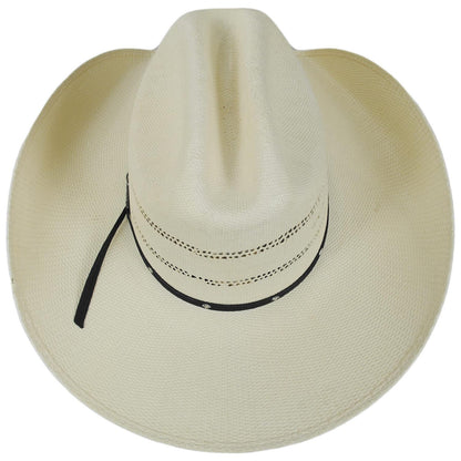 Bailey Western | Chino Bangora Straw Western Hat | 127948 | top | IVORY