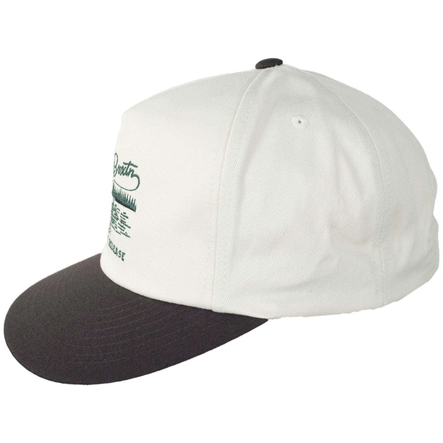 BRIXTON HATS | Catch and Release Cotton HP Snapback Baseball Cap | 201729 | profile | OFF WHITE/BROWN