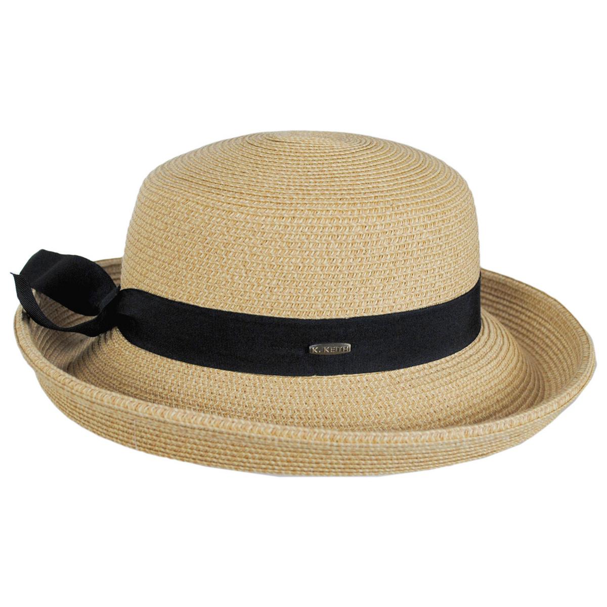 Karen Keith | Toyo Straw Kettle Brim Sun Hat | 102219 | profile | NATURAL
