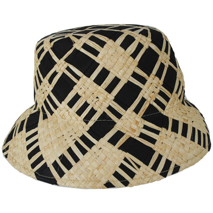 Physician Endorsed | Noa Raffia and Ribbon Bucket Hat | 102649 | profile | NATURAL/BLACK
